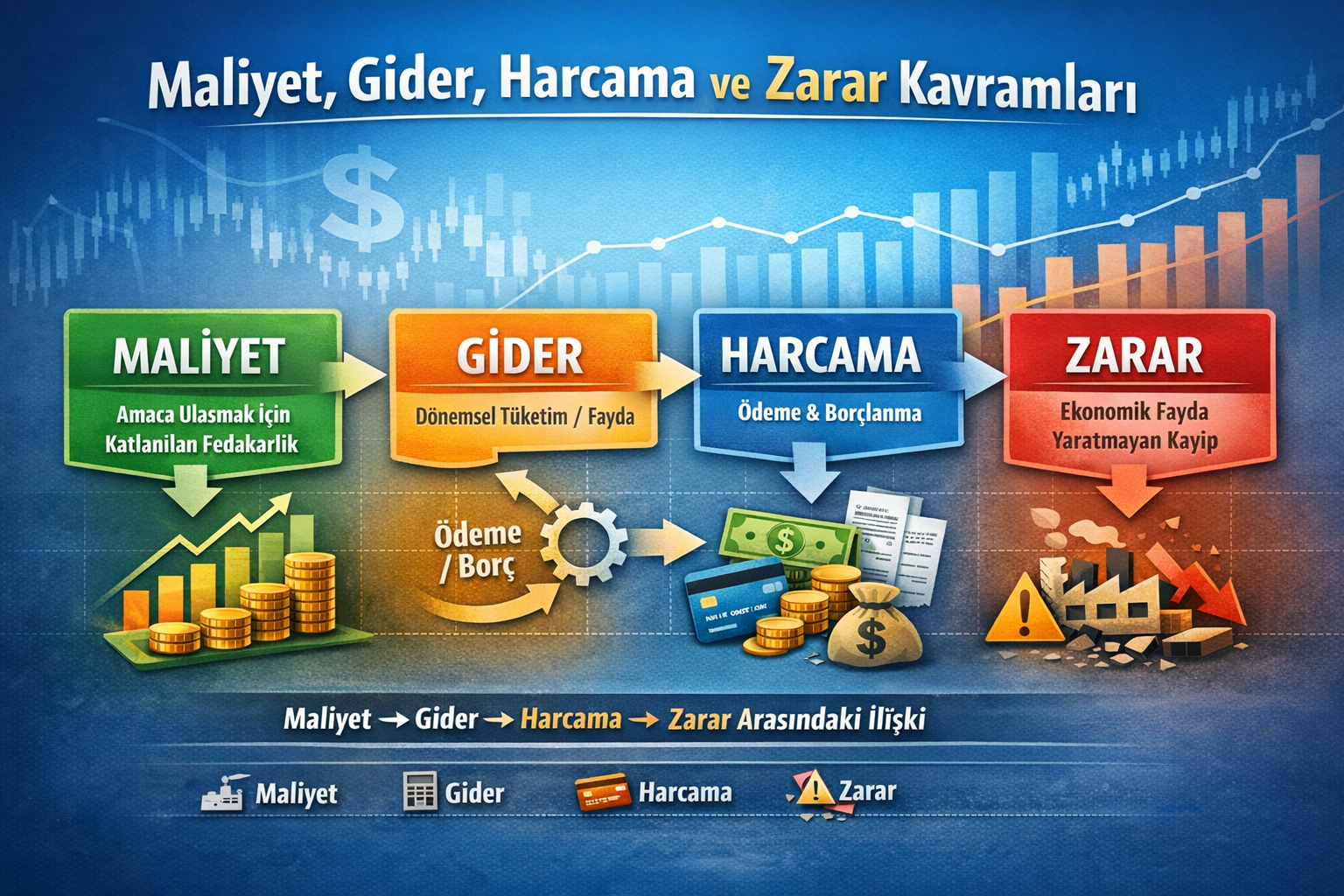 Gider - Maliyet - Harcama ve Zarar Kavramları