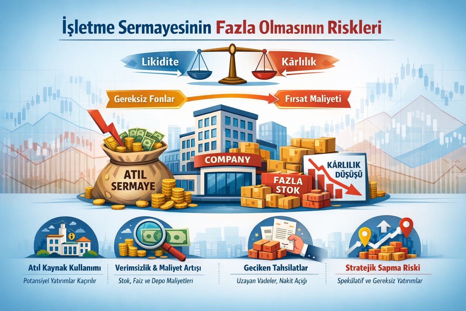 İşletme Sermayesinin Fazla Olmasının Sakıncaları