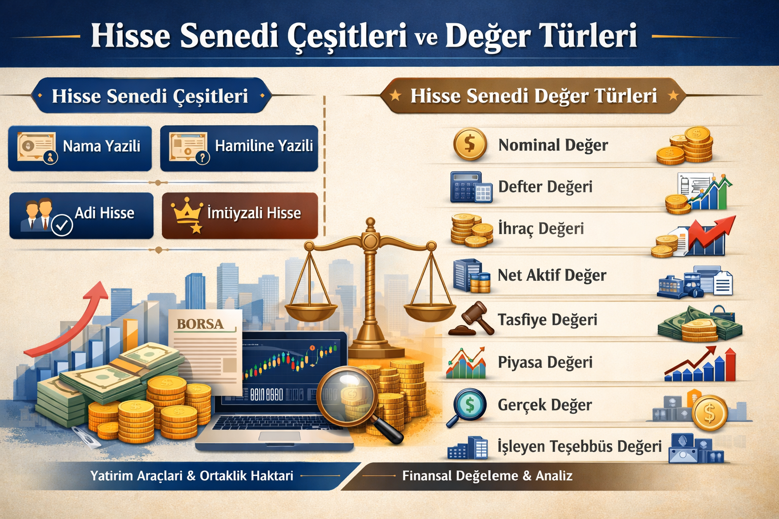Hisse Senedi Çeşitleri Nelerdir?