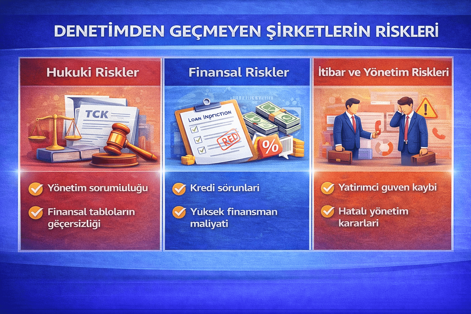 Denetimden Geçmeyen Şirketleri Bekleyen Riskler