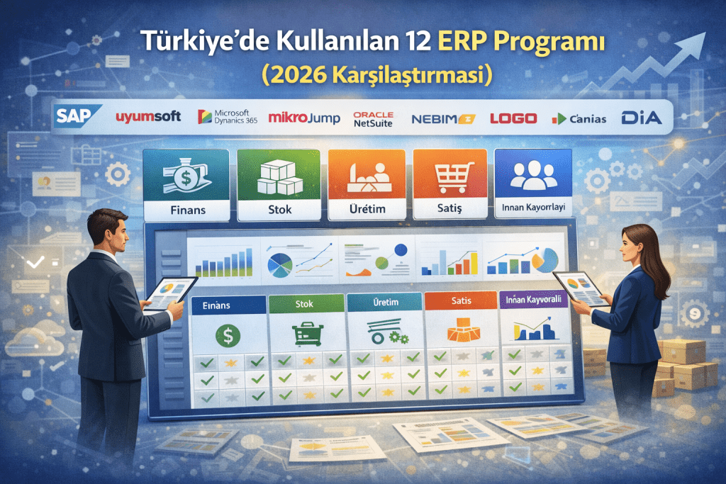 Türkiye’de Kullanılan 12 ERP Programı (2026 Karşılaştırması)