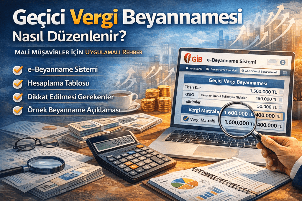 Geçici Vergi Beyannamesi Nasıl Düzenlenir?
