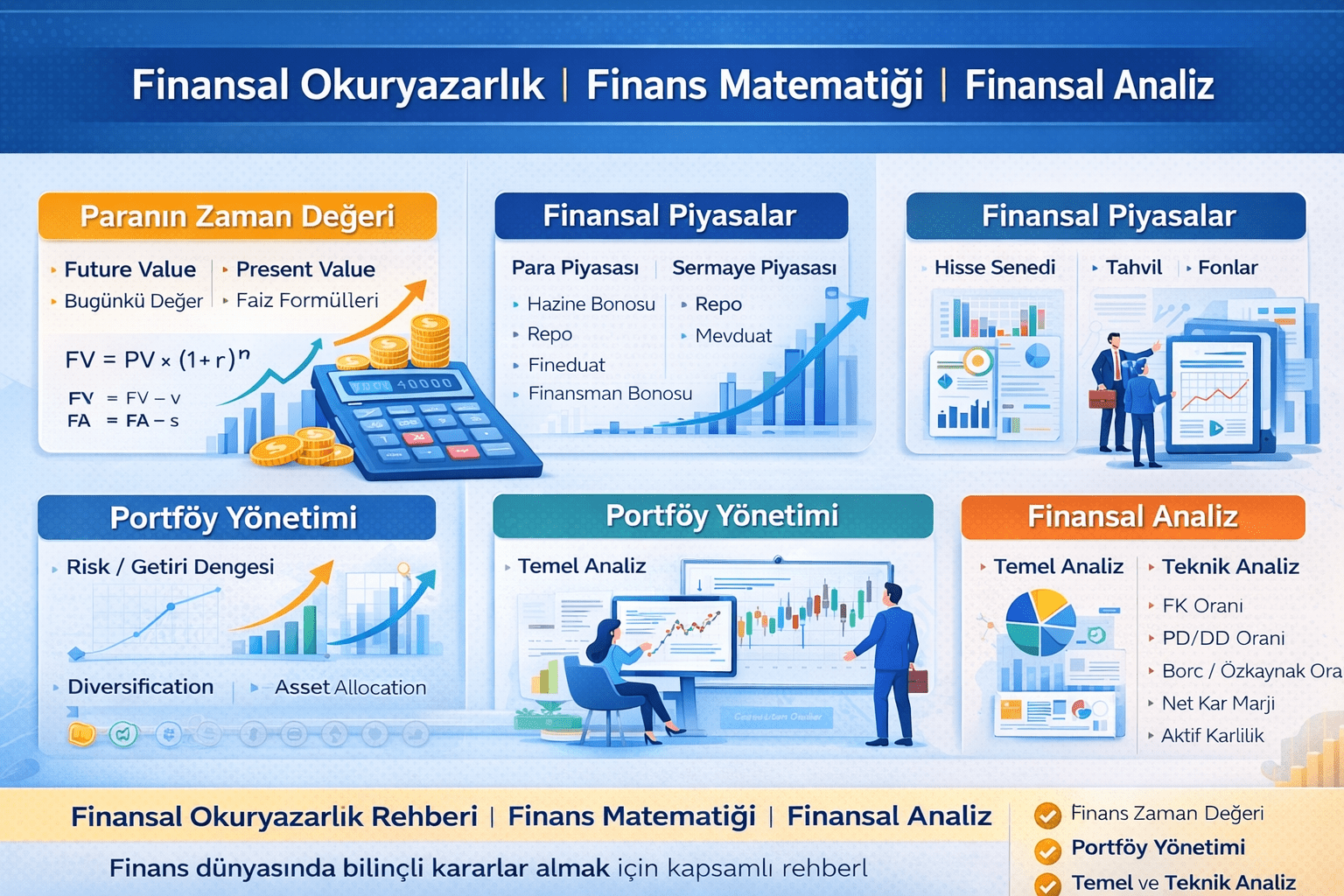 Finansal Okuryazarlık Nedir? Finans Matematiği ve Finansal Analiz Rehberi