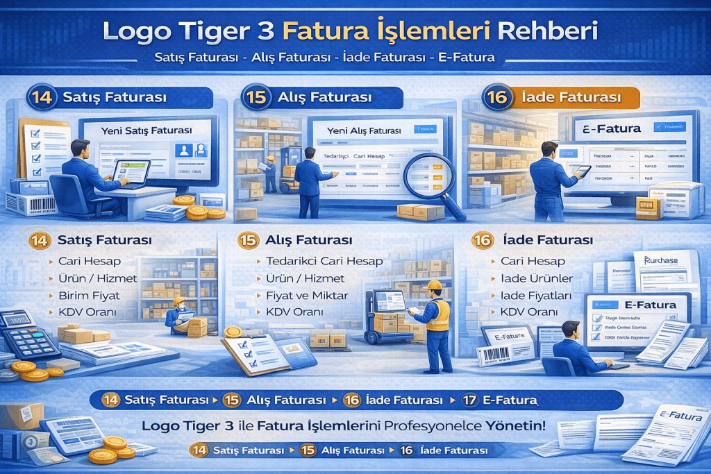 Logo Tiger 3 Satış Faturası Kesme