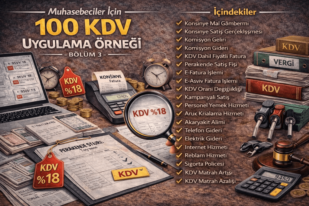 Muhasebeciler İçin 100 KDV Uygulama Örneği-Bölüm 3