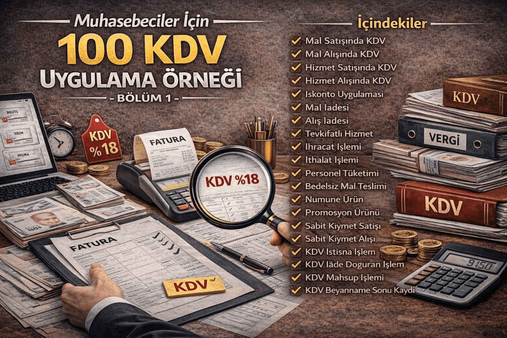 Muhasebeciler İçin 100 KDV Uygulama Örneği-Bölüm 1