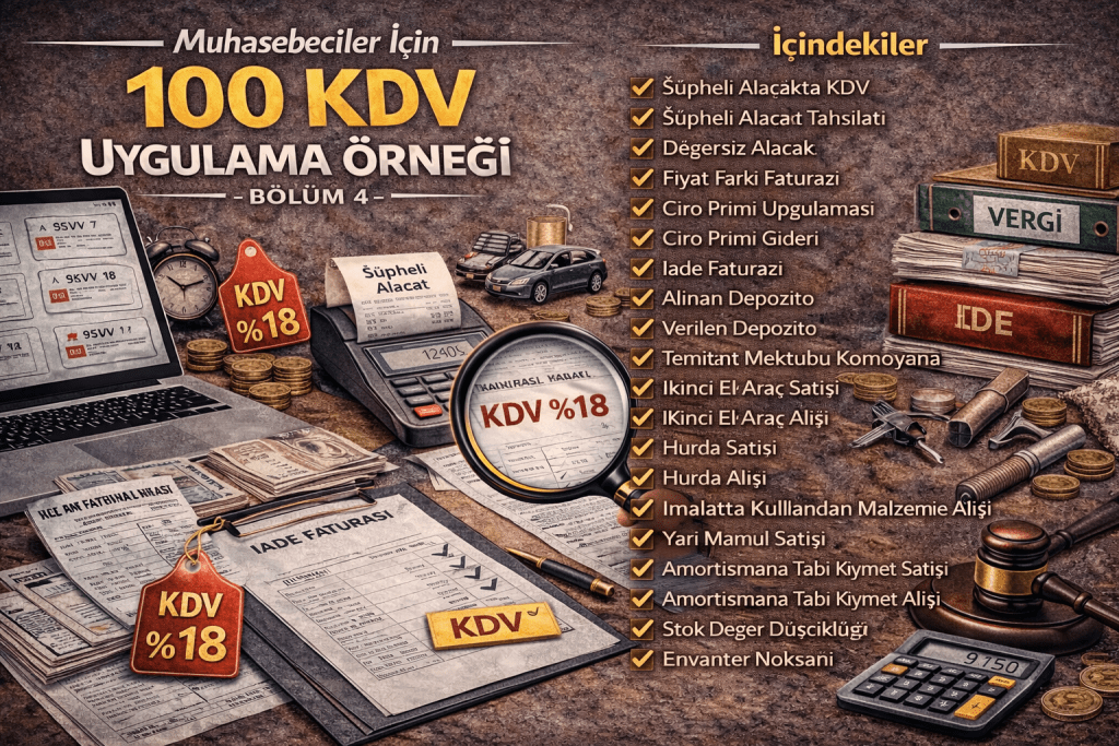 Muhasebeciler İçin 100 KDV Uygulama Örneği-Bölüm 4