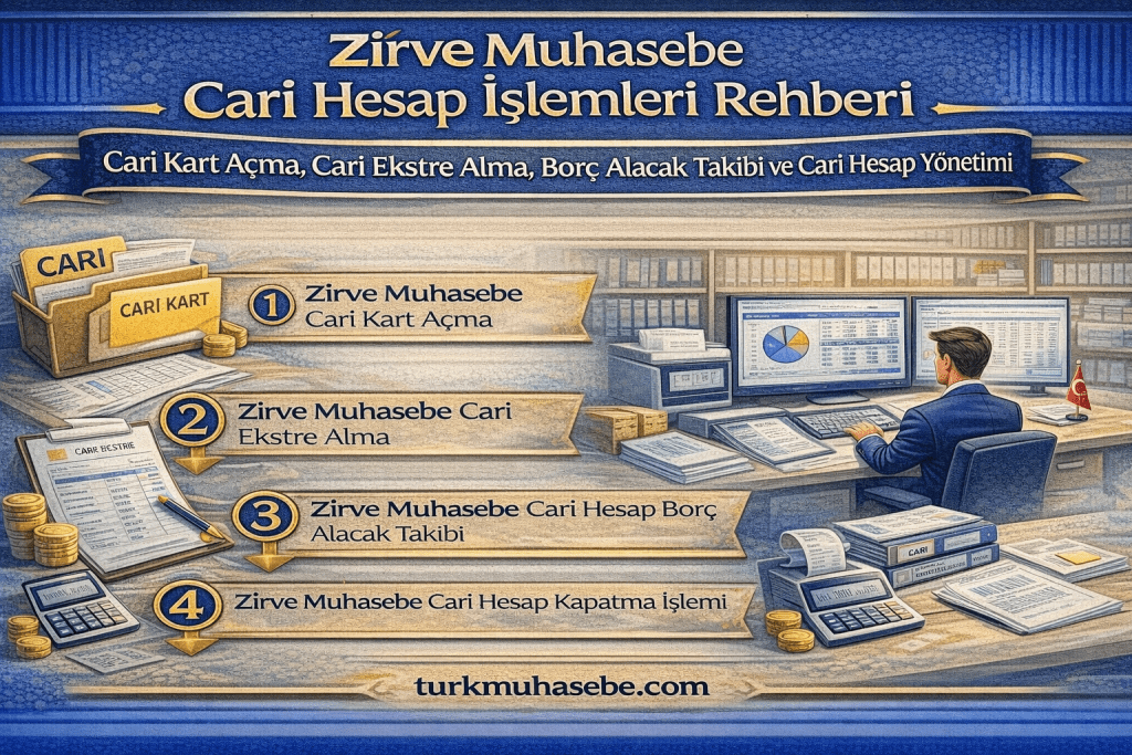 Zirve Muhasebe Cari Hesap İşlemleri Rehberi
