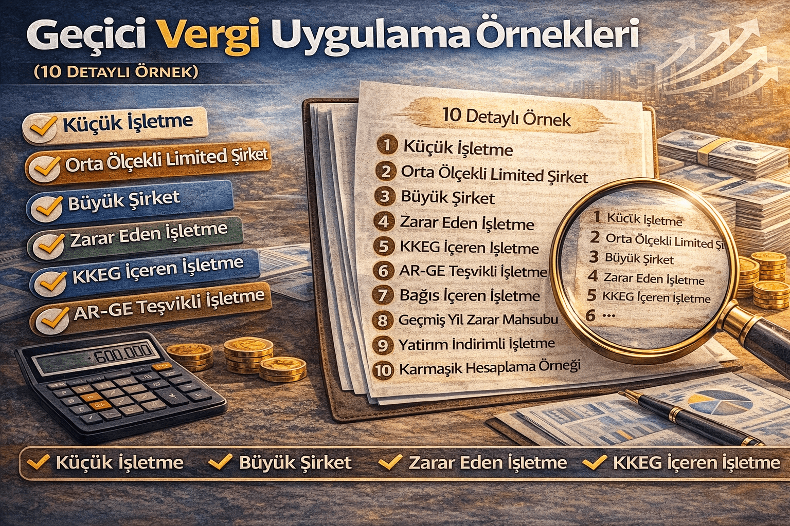 Geçici Vergi Uygulama Örnekleri (10 Detaylı Örnek)