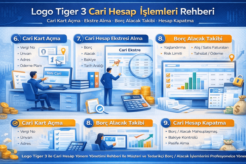 Logo Tiger 3 Cari Hesap İşlemleri Rehberi