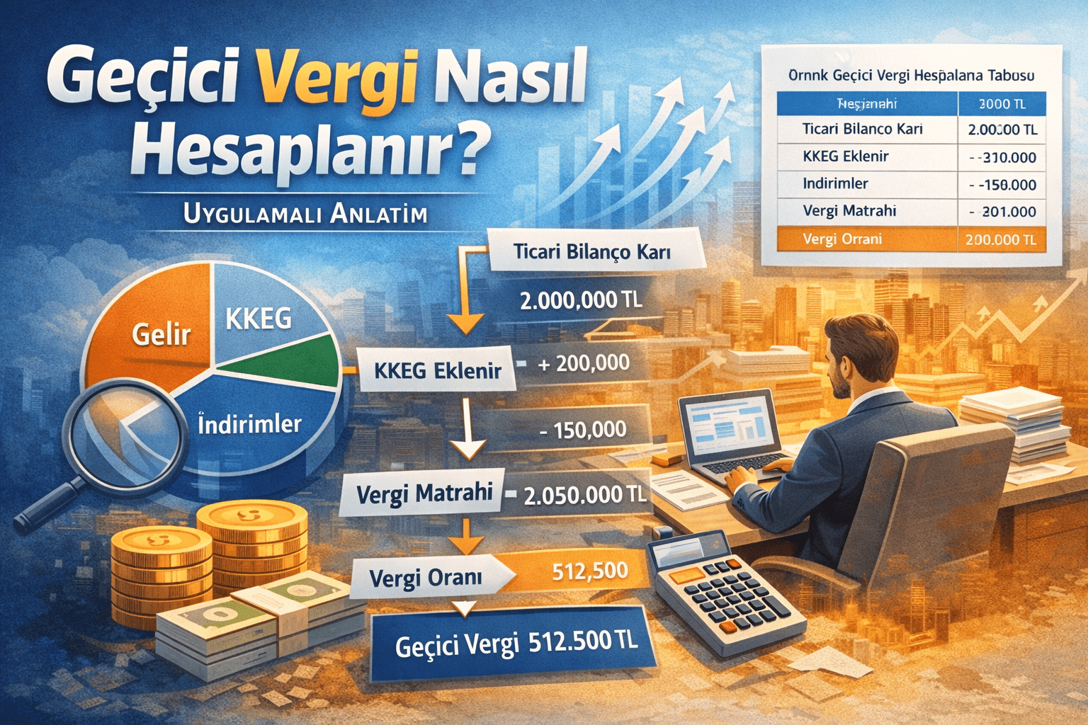 Geçici Vergi Nasıl Hesaplanır? (Uygulamalı Anlatım)