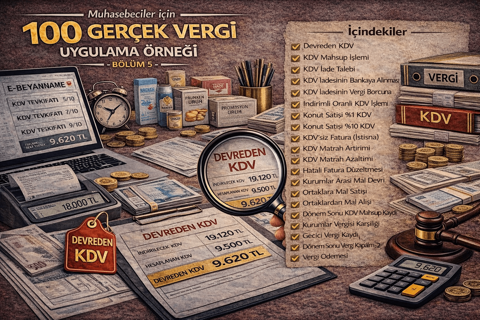 Muhasebeciler İçin 100 Gerçek Vergi Uygulama Örneği-Bölüm 5