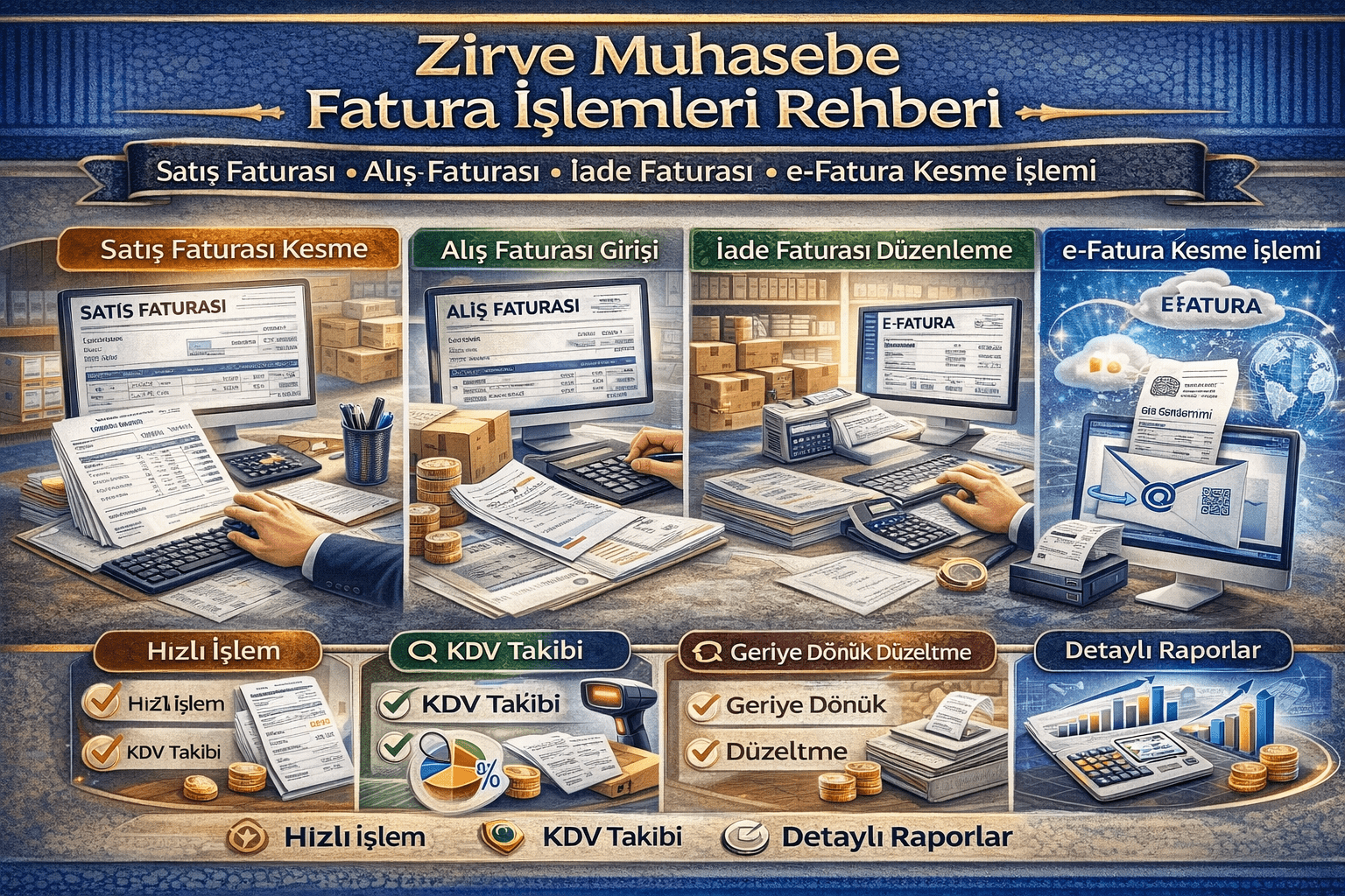 Zirve Muhasebe Fatura İşlemleri Rehberi