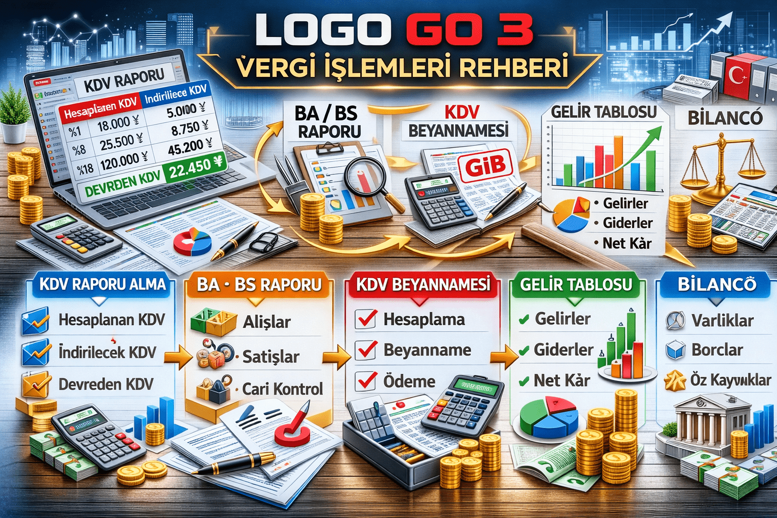 Logo GO 3 Vergi İşlemleri Rehberi