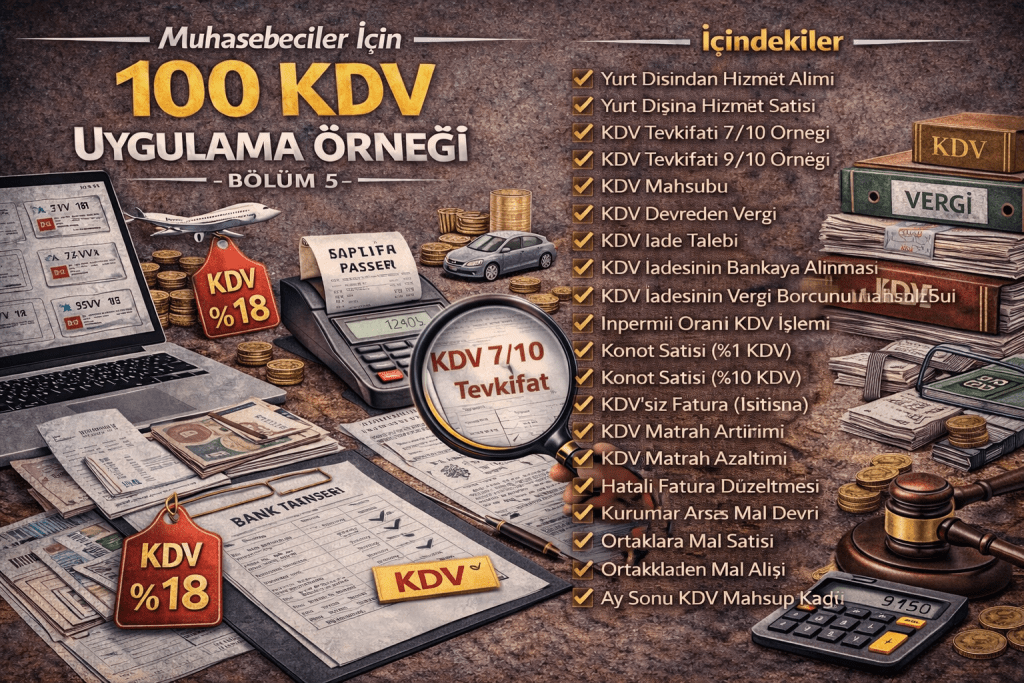 Muhasebeciler İçin 100 KDV Uygulama Örneği-Bölüm 5