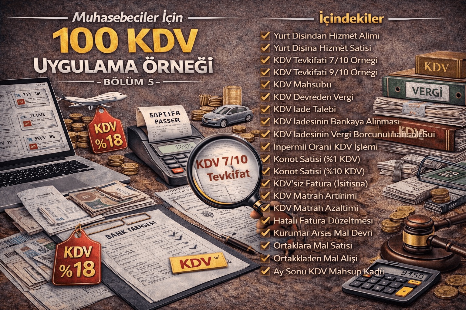 Muhasebeciler İçin 100 KDV Uygulama Örneği-Bölüm 5