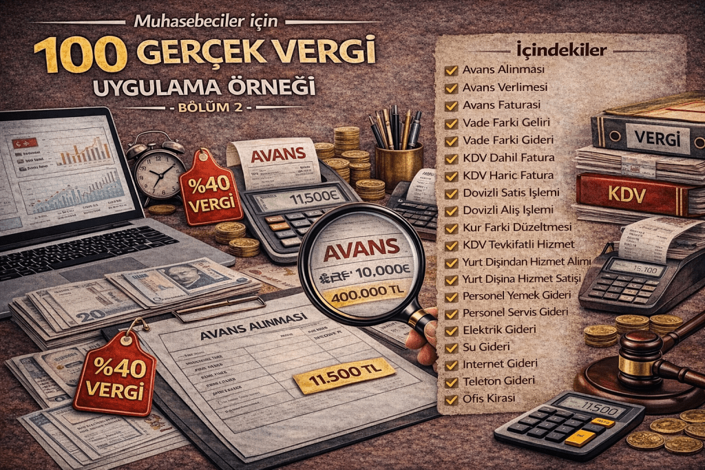 Muhasebeciler İçin 100 Gerçek Vergi Uygulama Örneği-Bölüm 2