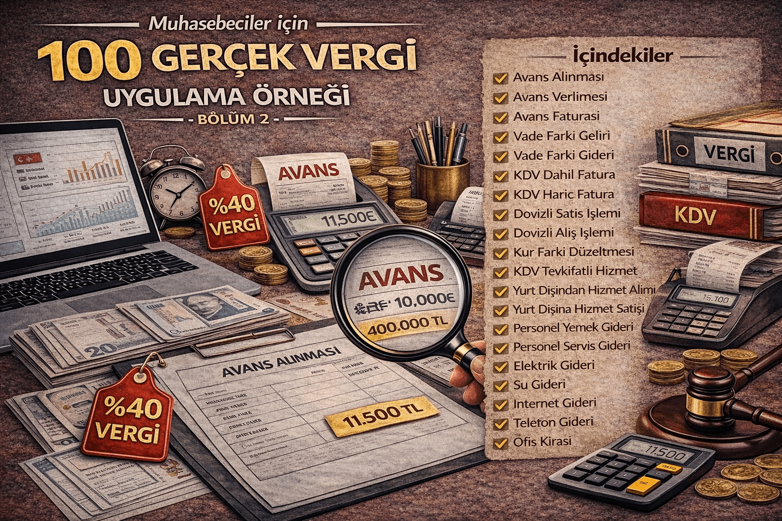 Muhasebeciler İçin 100 Gerçek Vergi Uygulama Örneği-Bölüm 2