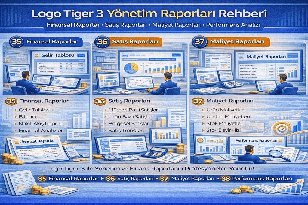 Logo Tiger 3 Yönetim Raporları Rehberi