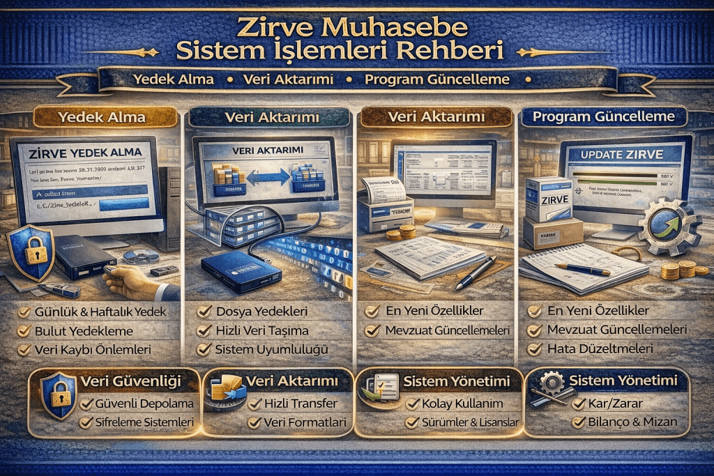 Zirve Muhasebe Sistem İşlemleri Rehberi