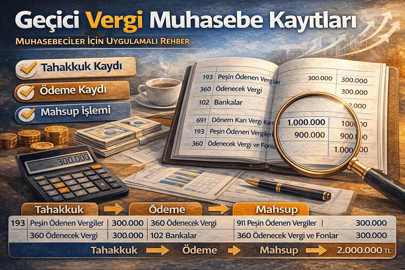 Geçici Vergi Muhasebe Kayıtları