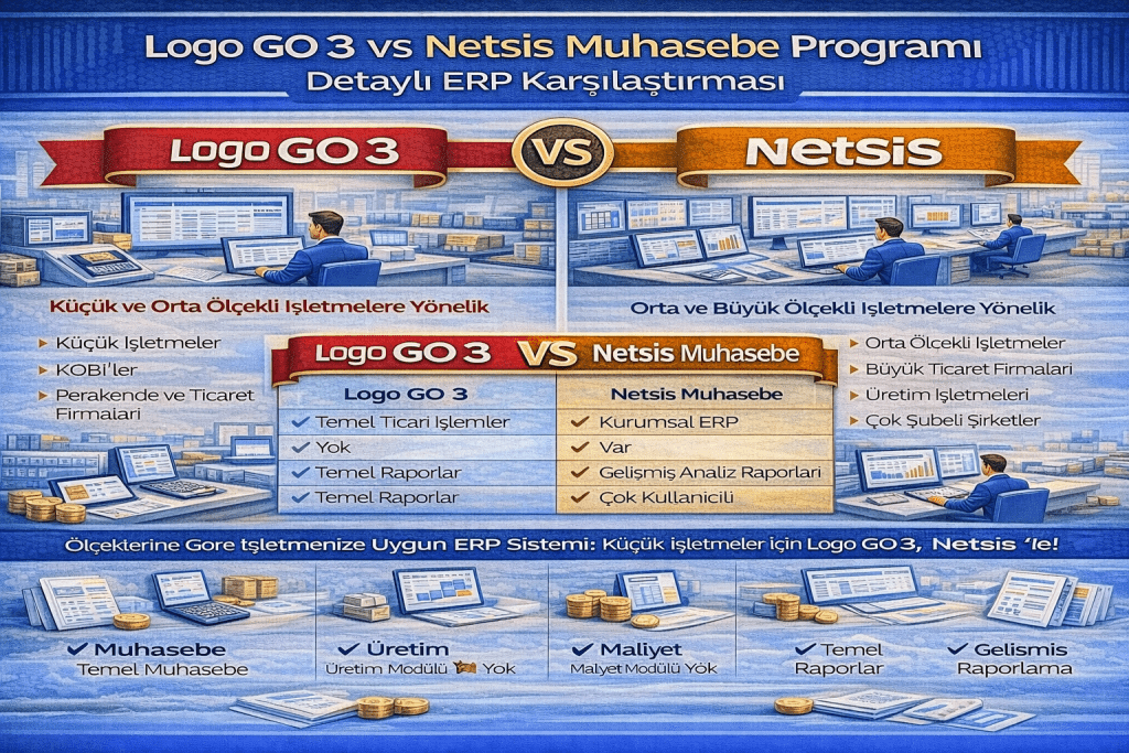 Logo GO 3 vs Netsis Muhasebe Programı