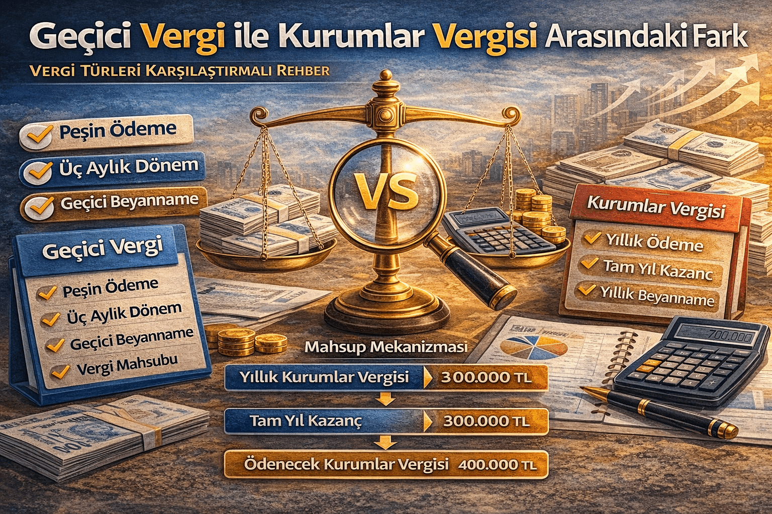 Geçici Vergi ile Kurumlar Vergisi Arasındaki Fark