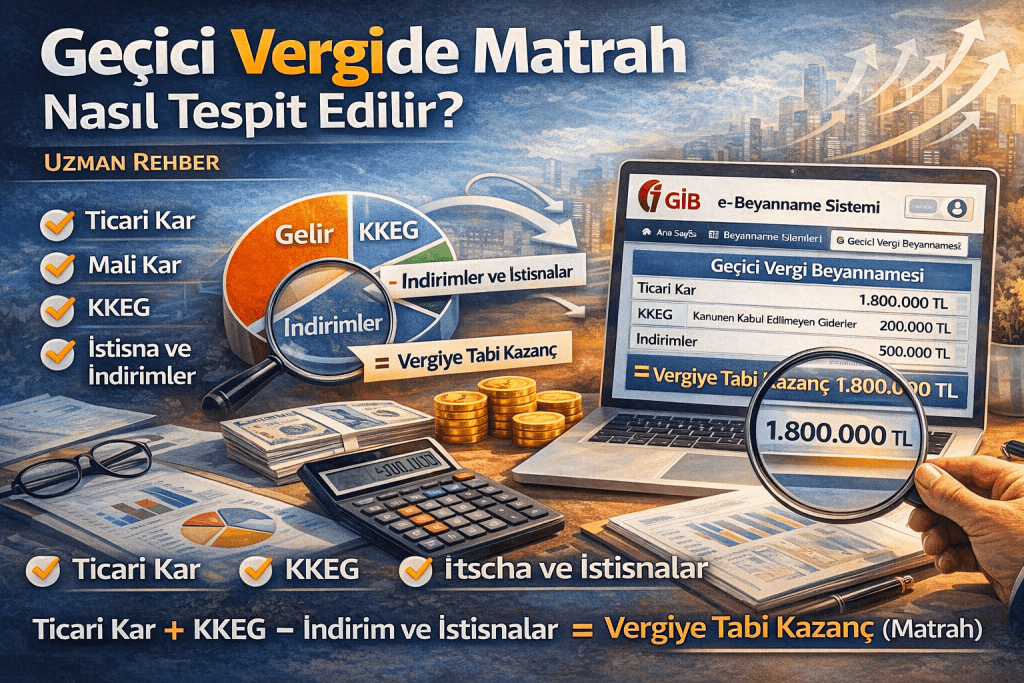 Geçici Vergide Matrah Nasıl Tespit Edilir