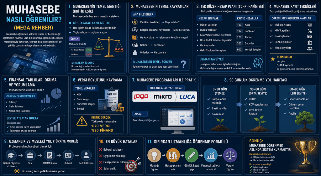 Muhasebe Nasıl Öğrenilir? (Mega Rehber)