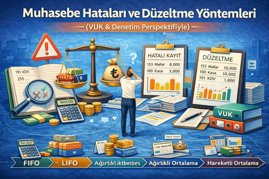 MUHASEBE HATALARI VE DÜZELTME YÖNTEMLERİ