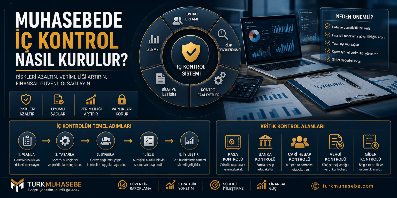 MUHASEBEDE İÇ KONTROL NASIL KURULUR? MUHASEBEDE İÇ KONTROL NASIL KURULUR?